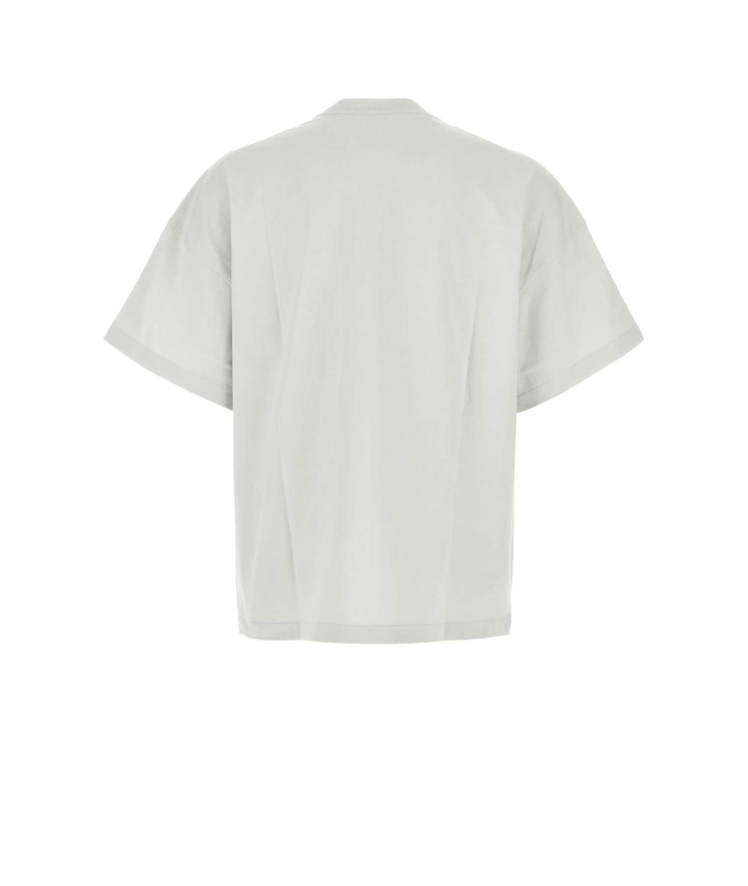 JIL SANDER Серая хлопковая футболка, фото 2