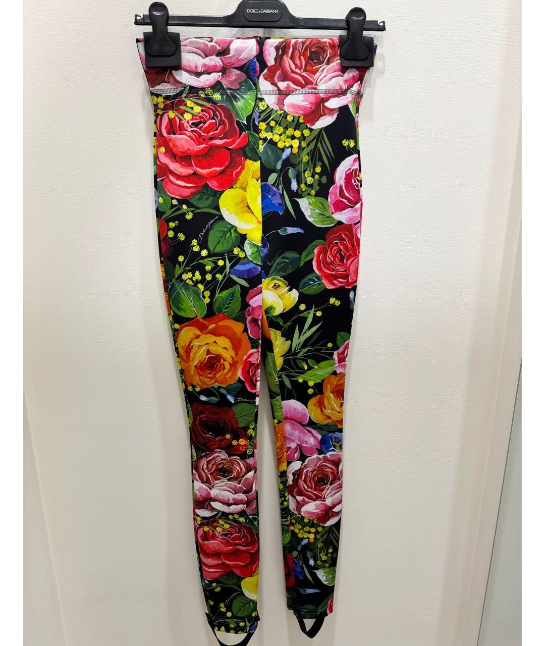 DOLCE&GABBANA Мульти полиамидовые леггинсы и велосипедки, фото 2