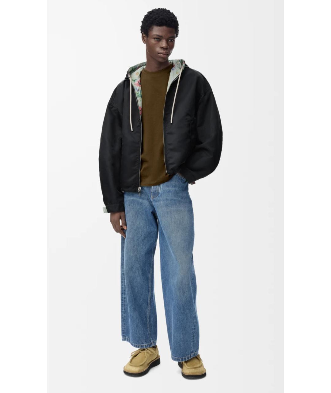 LOEWE Хаки хлопковая футболка, фото 4