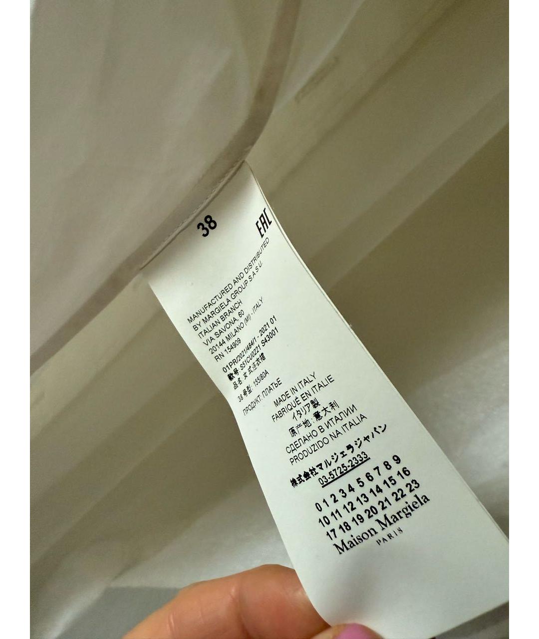 MAISON MARGIELA Белая хлопковая рубашка, фото 4