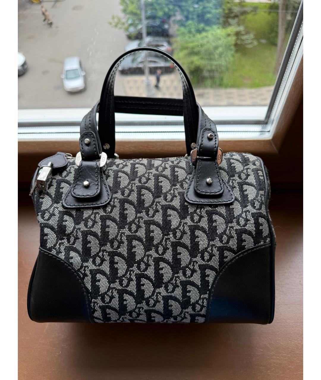 CHRISTIAN DIOR Серая сумка с короткими ручками, фото 5