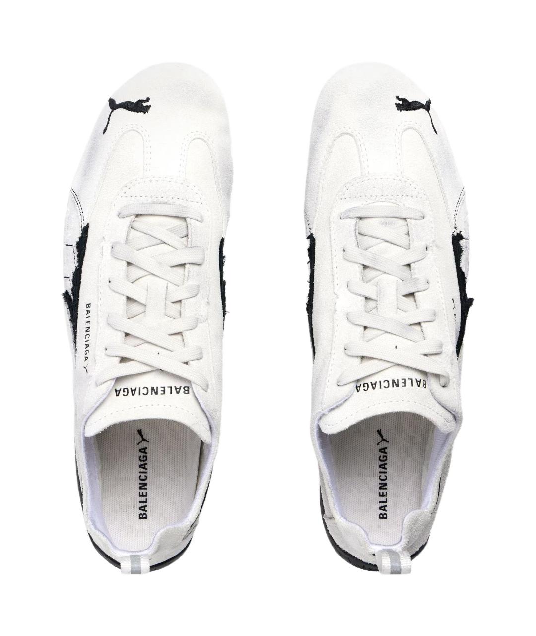 BALENCIAGA Белые кроссовки, фото 5