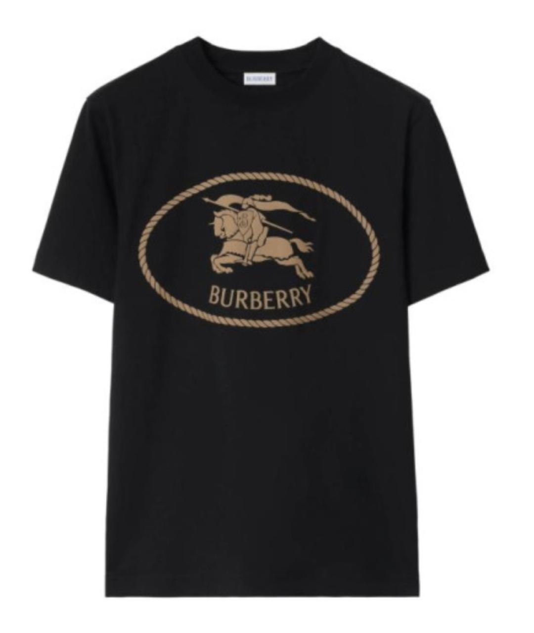 BURBERRY Черная футболка, фото 1