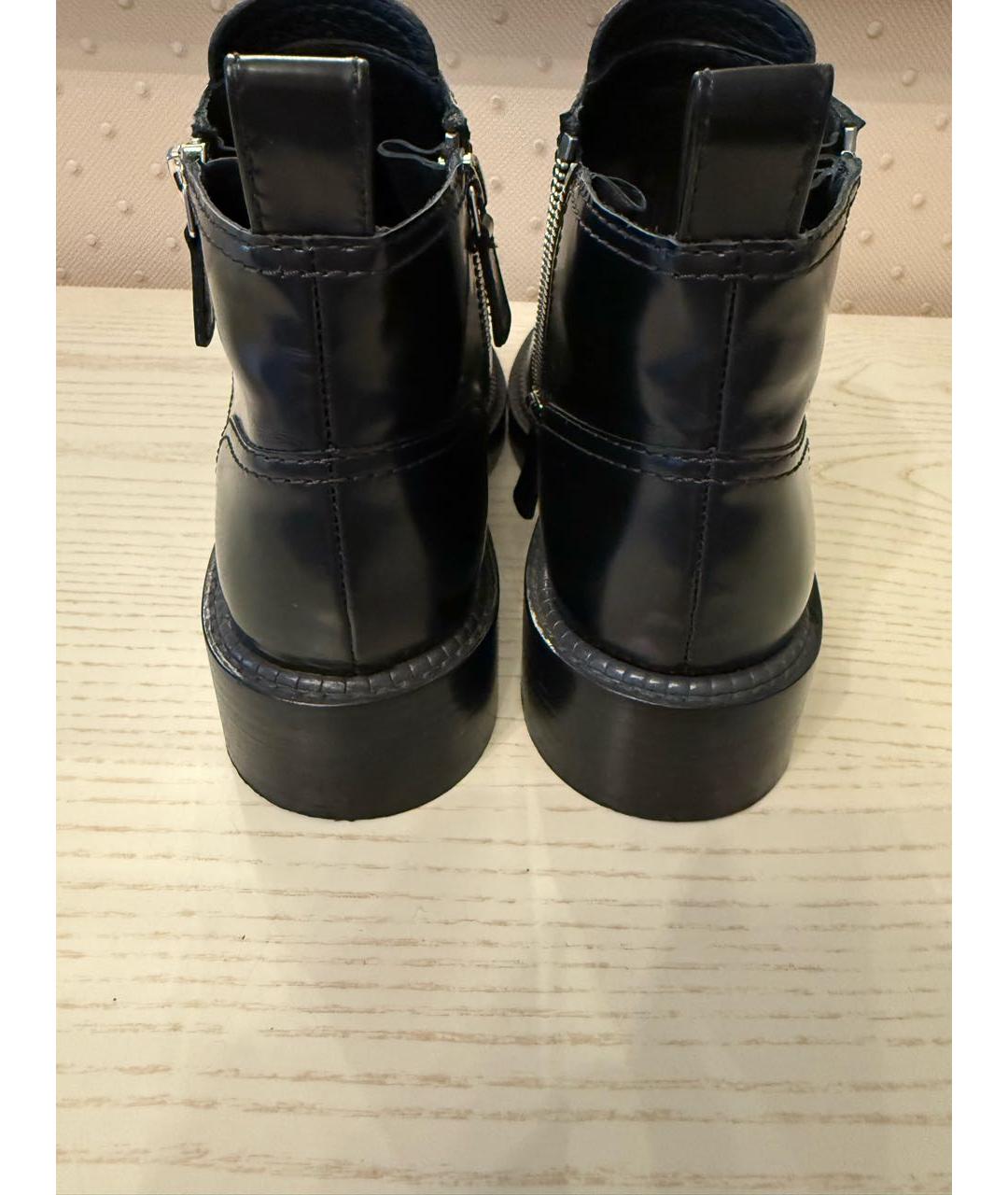 CHANEL Черные кожаные ботинки, фото 3