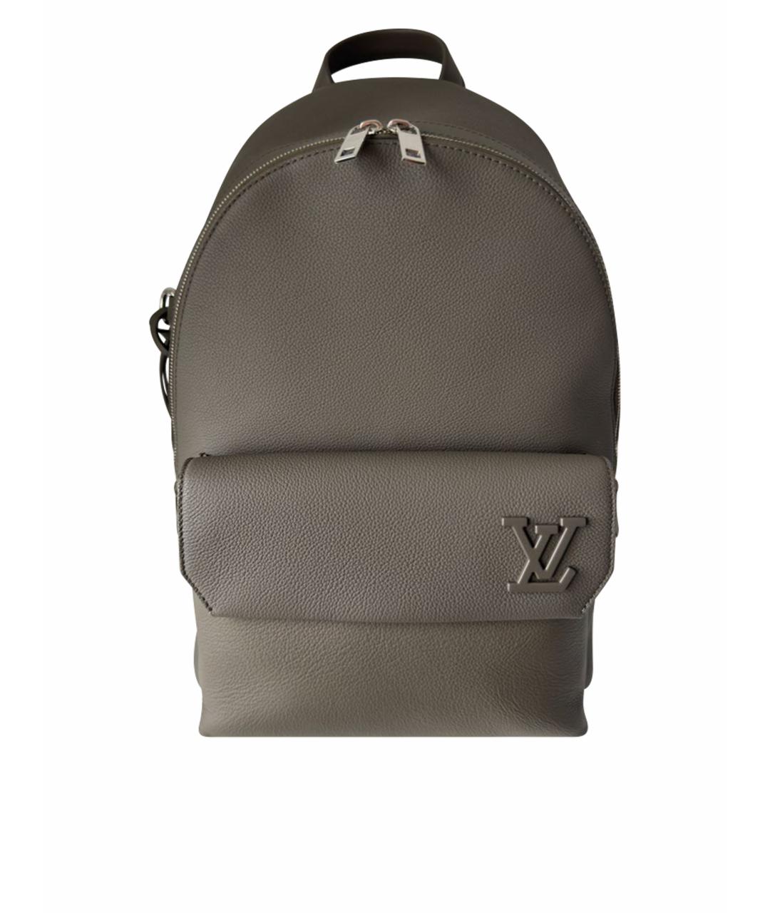 LOUIS VUITTON Хаки кожаный рюкзак, фото 1
