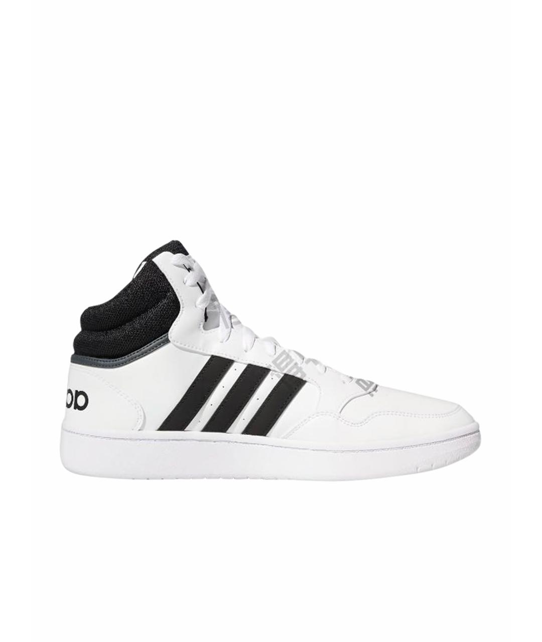 ADIDAS Белые кожаные высокие кроссовки / кеды, фото 1