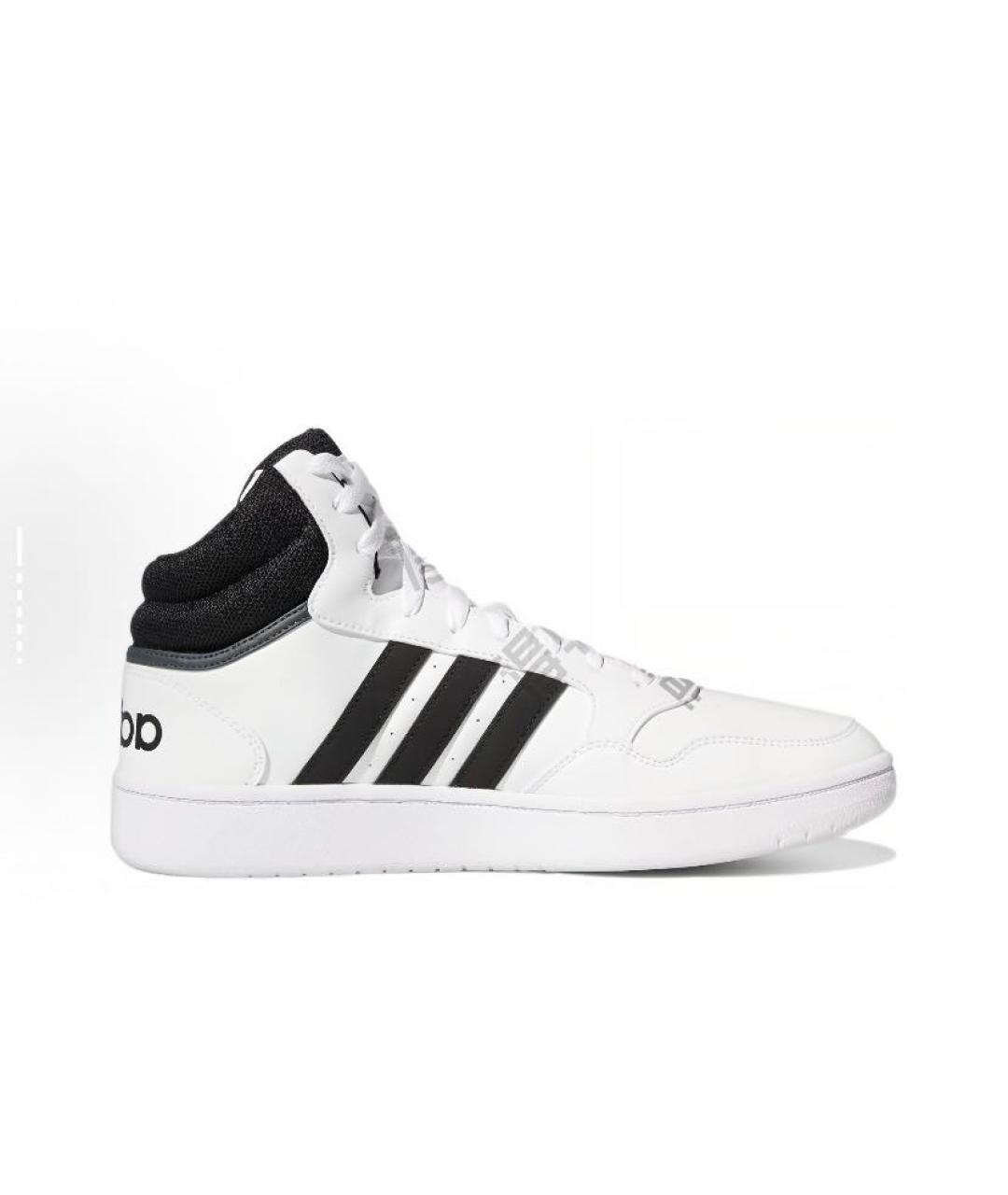 ADIDAS Белые кожаные высокие кроссовки / кеды, фото 7