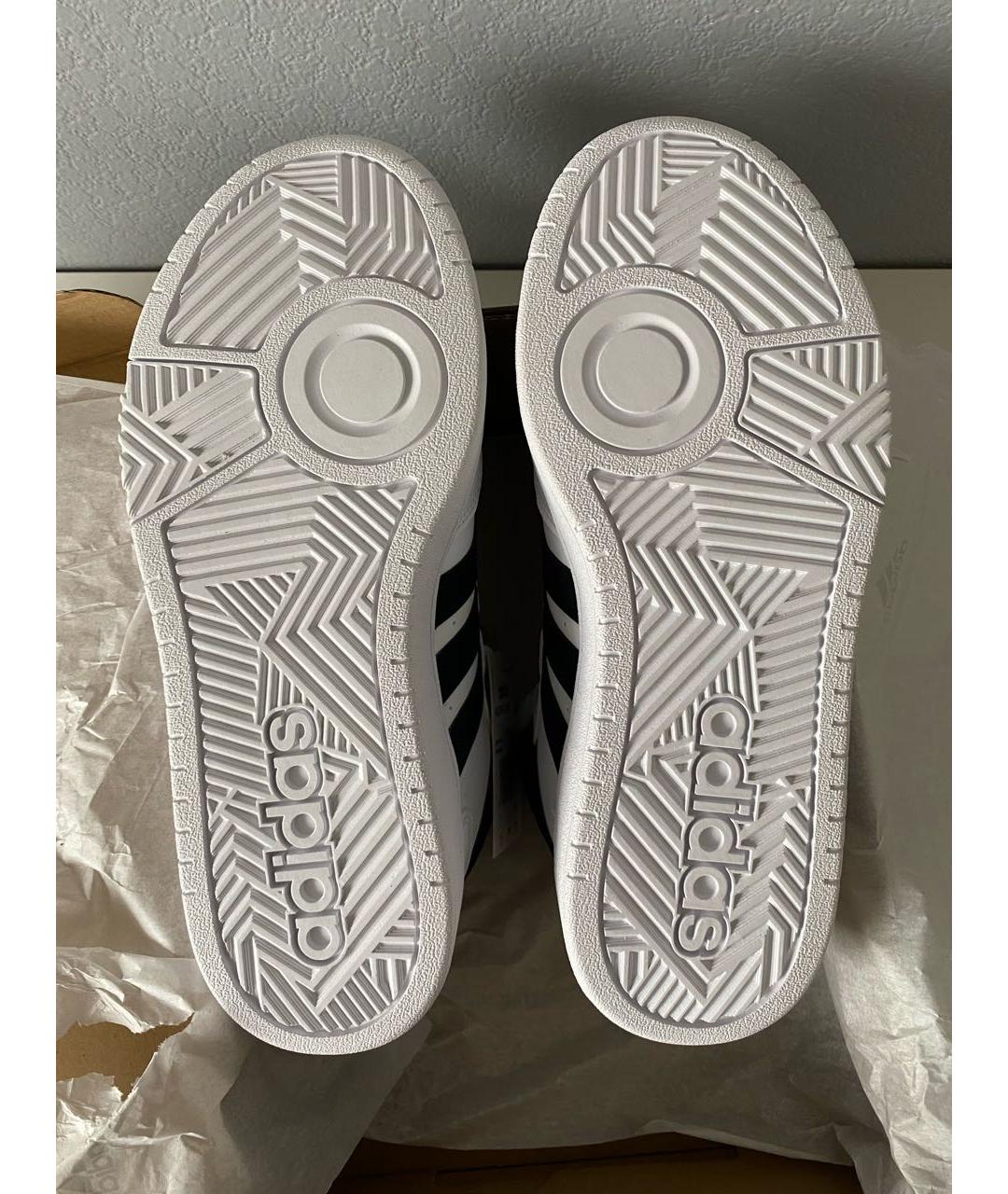 ADIDAS Белые высокие кроссовки / кеды из искусственной кожи, фото 6