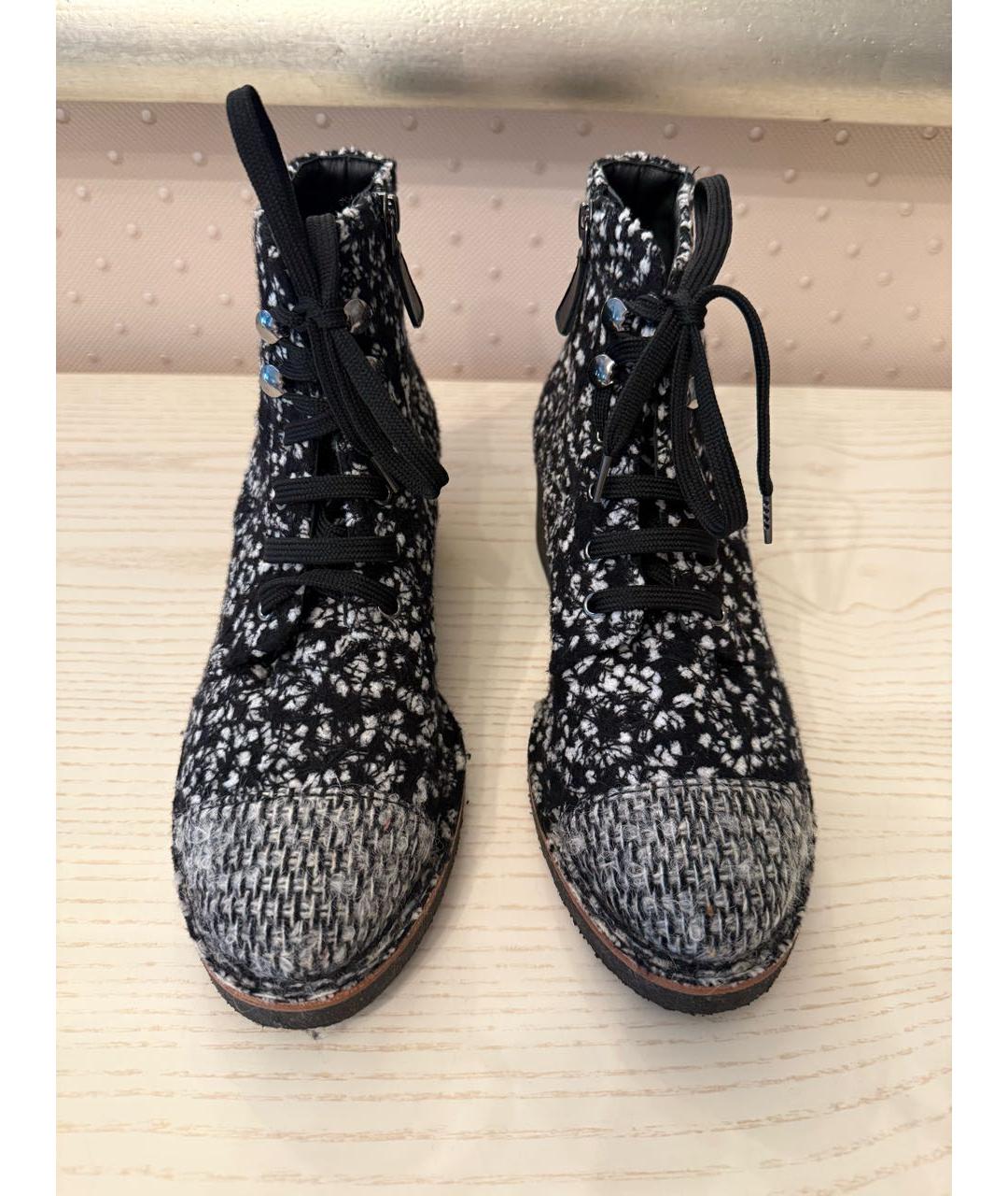 CHANEL Черные ботинки, фото 2