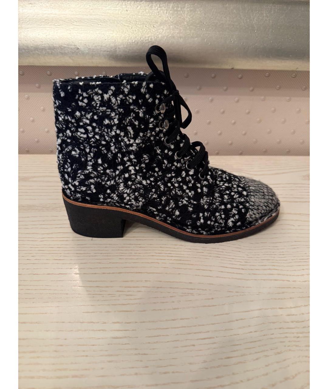 CHANEL Черные ботинки, фото 8