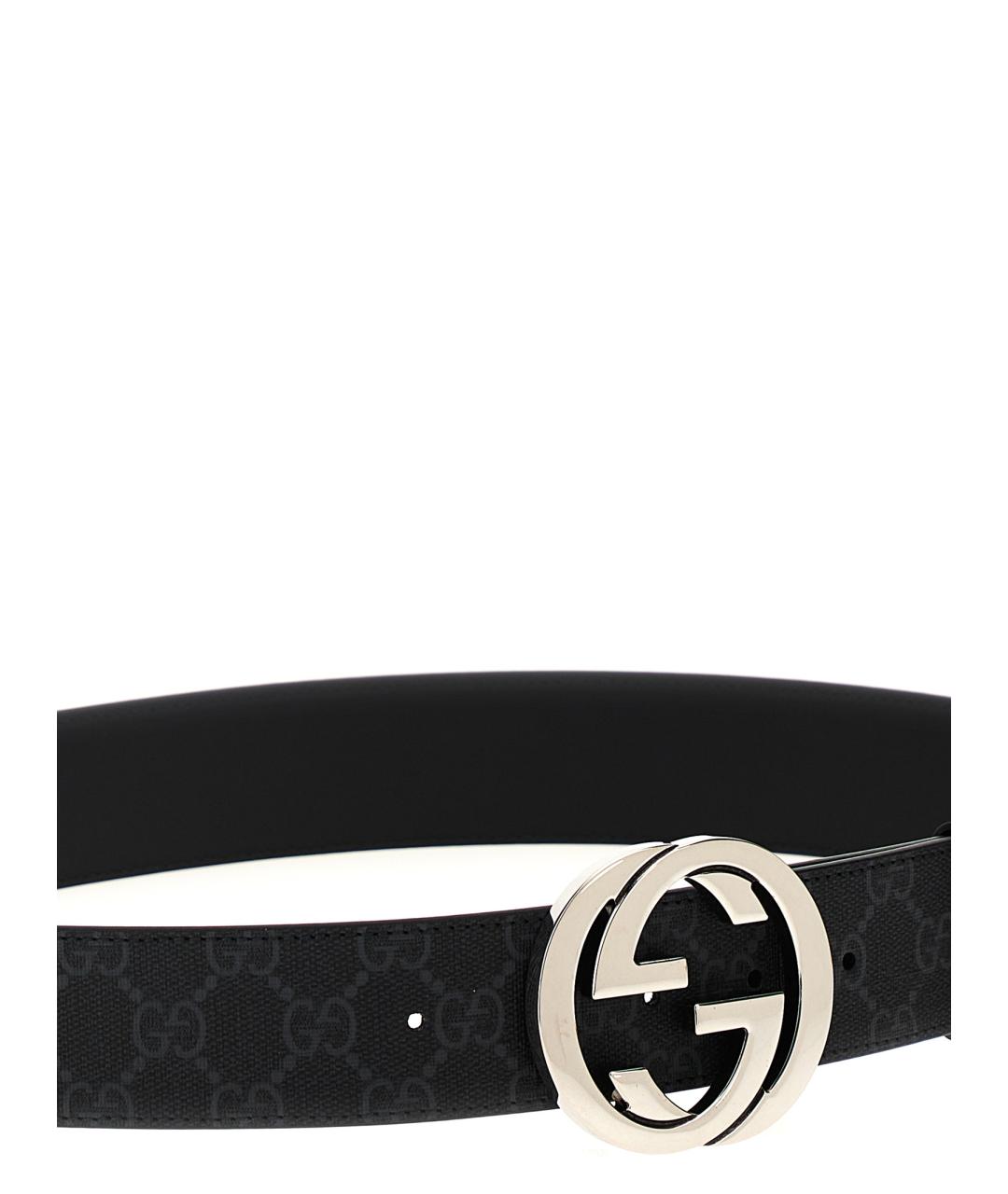 GUCCI Черный ремень, фото 3