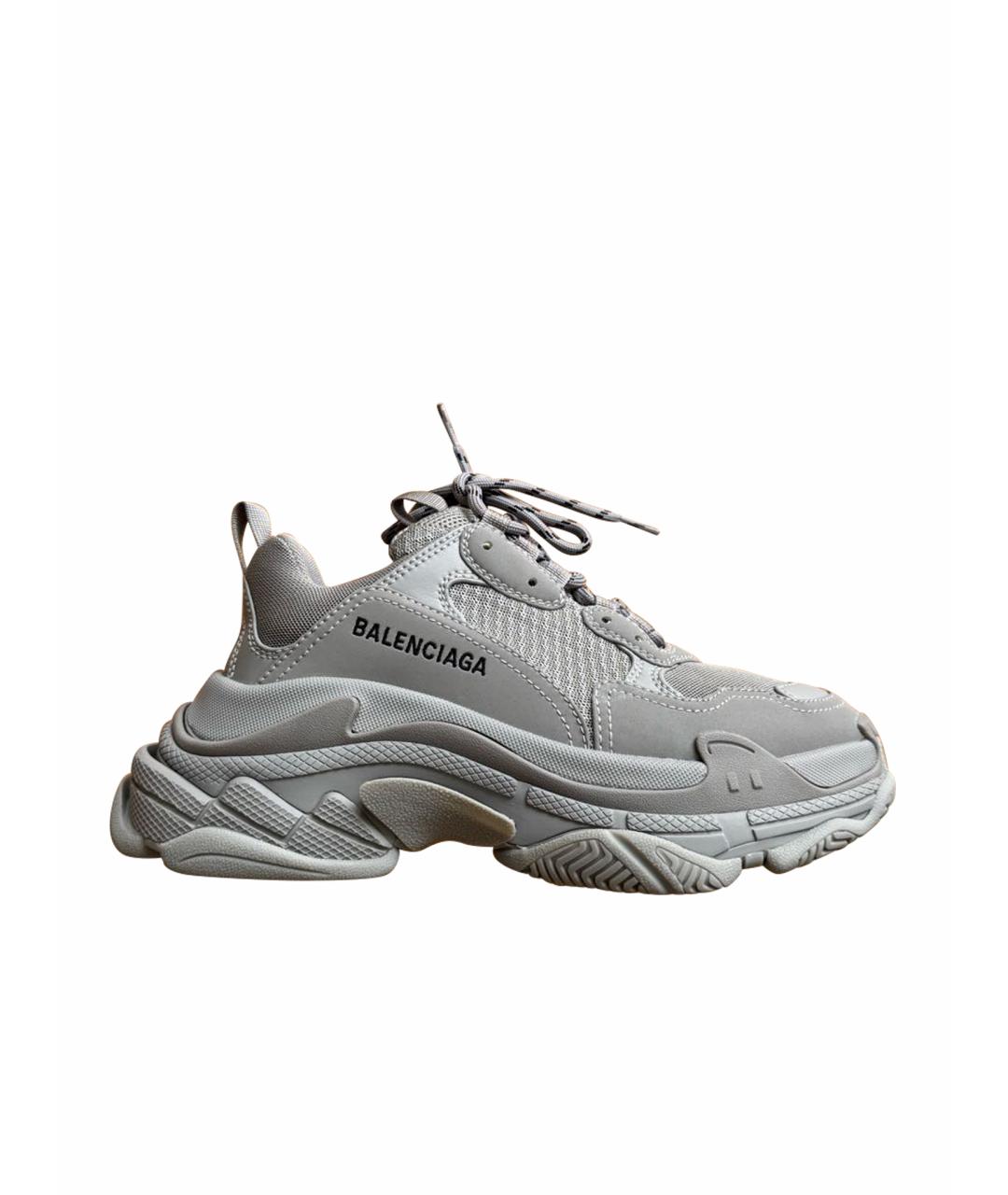 BALENCIAGA Серые кроссовки, фото 1