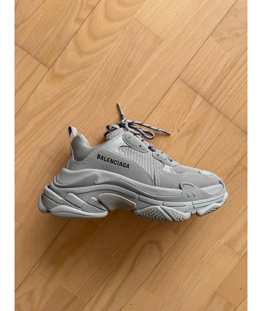 BALENCIAGA Серые кроссовки, фото 5