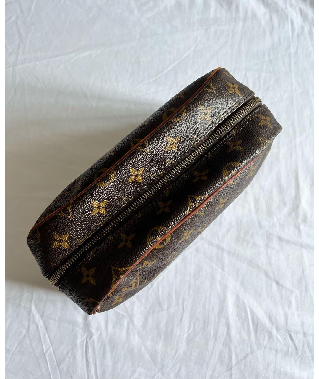 LOUIS VUITTON Коричневая косметичка, фото 3