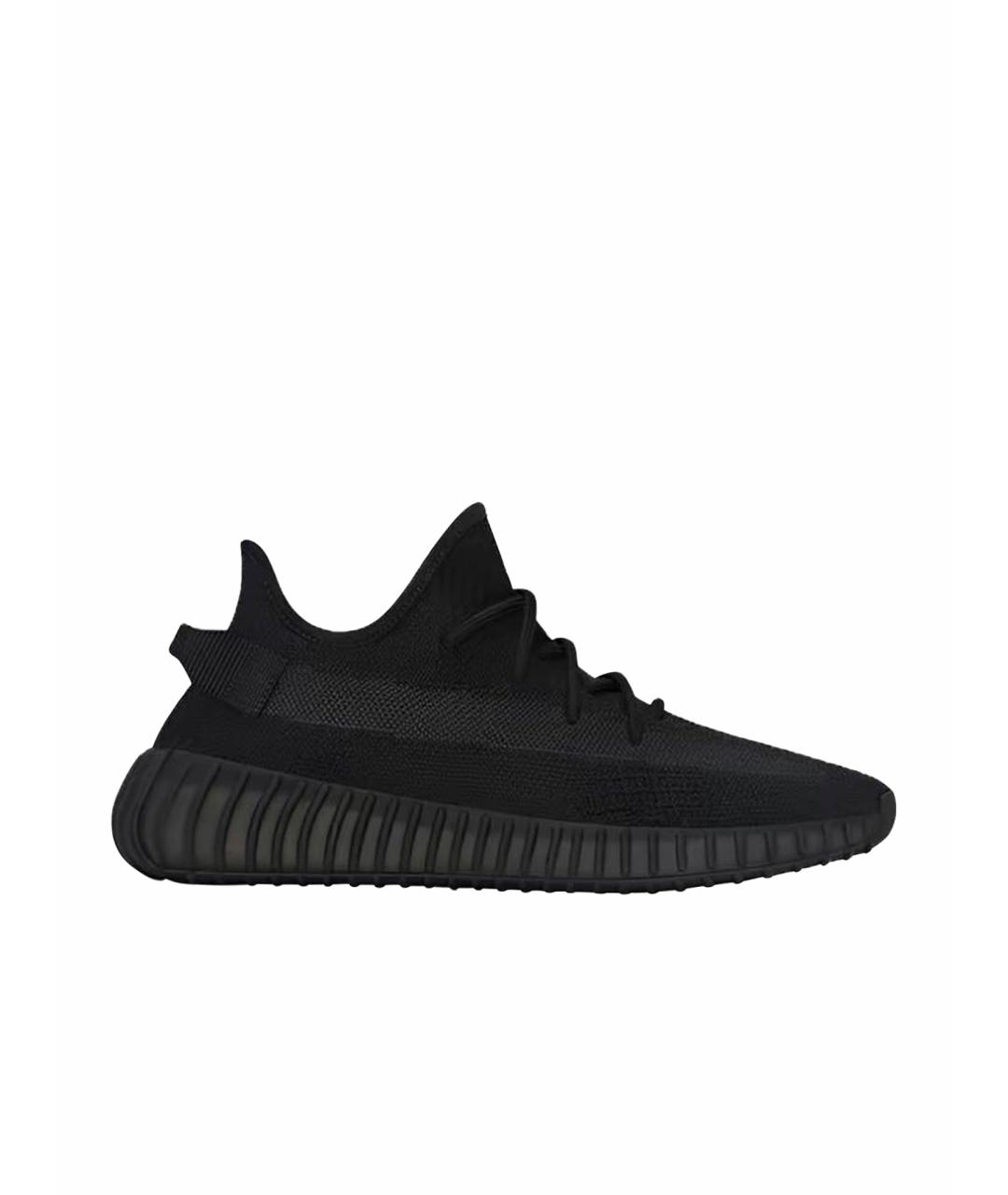 ADIDAS YEEZY Черные синтетические низкие кроссовки / кеды, фото 1