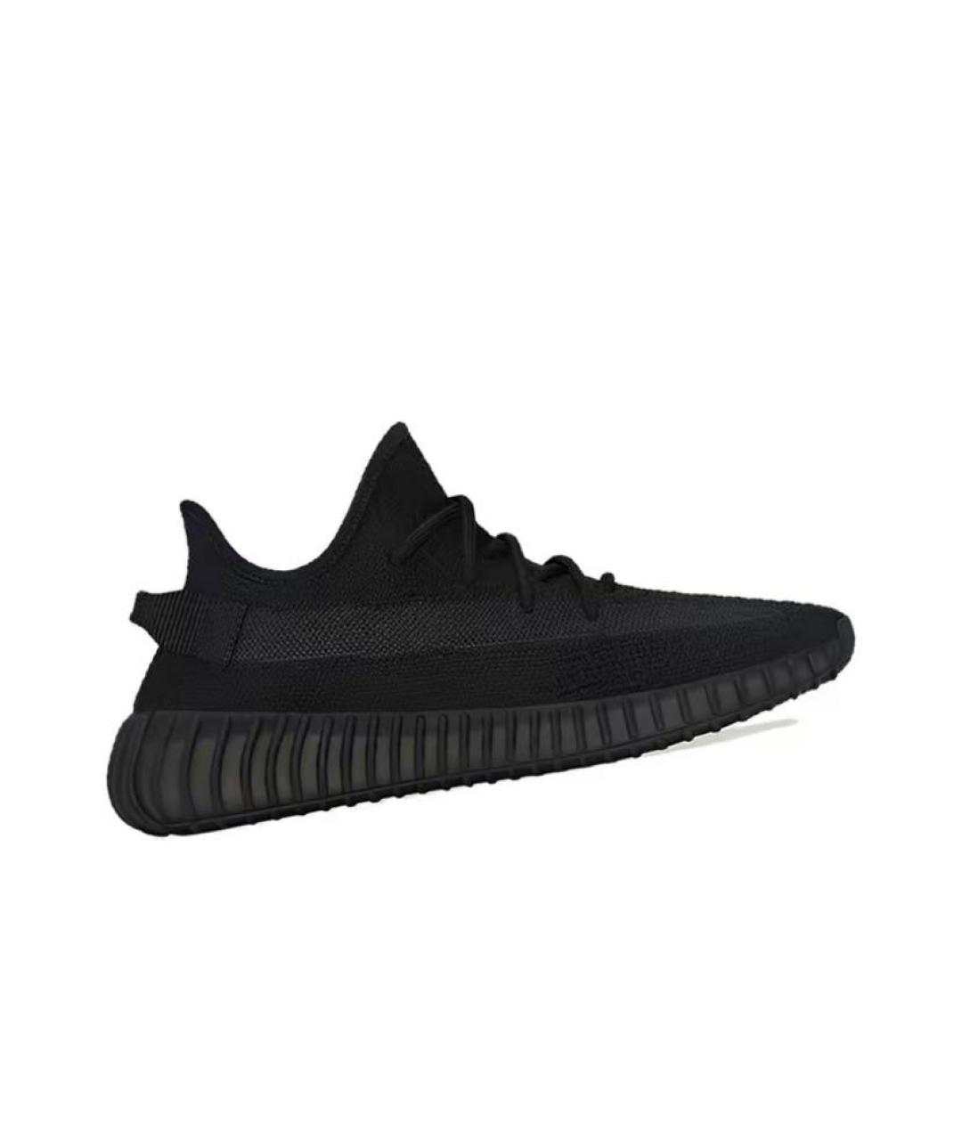 ADIDAS YEEZY Черные синтетические низкие кроссовки / кеды, фото 2