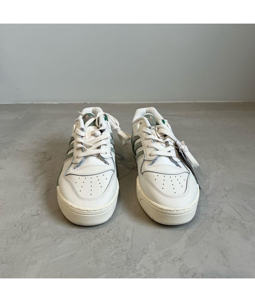 ADIDAS Бежевые кожаные низкие кроссовки / кеды, фото 2