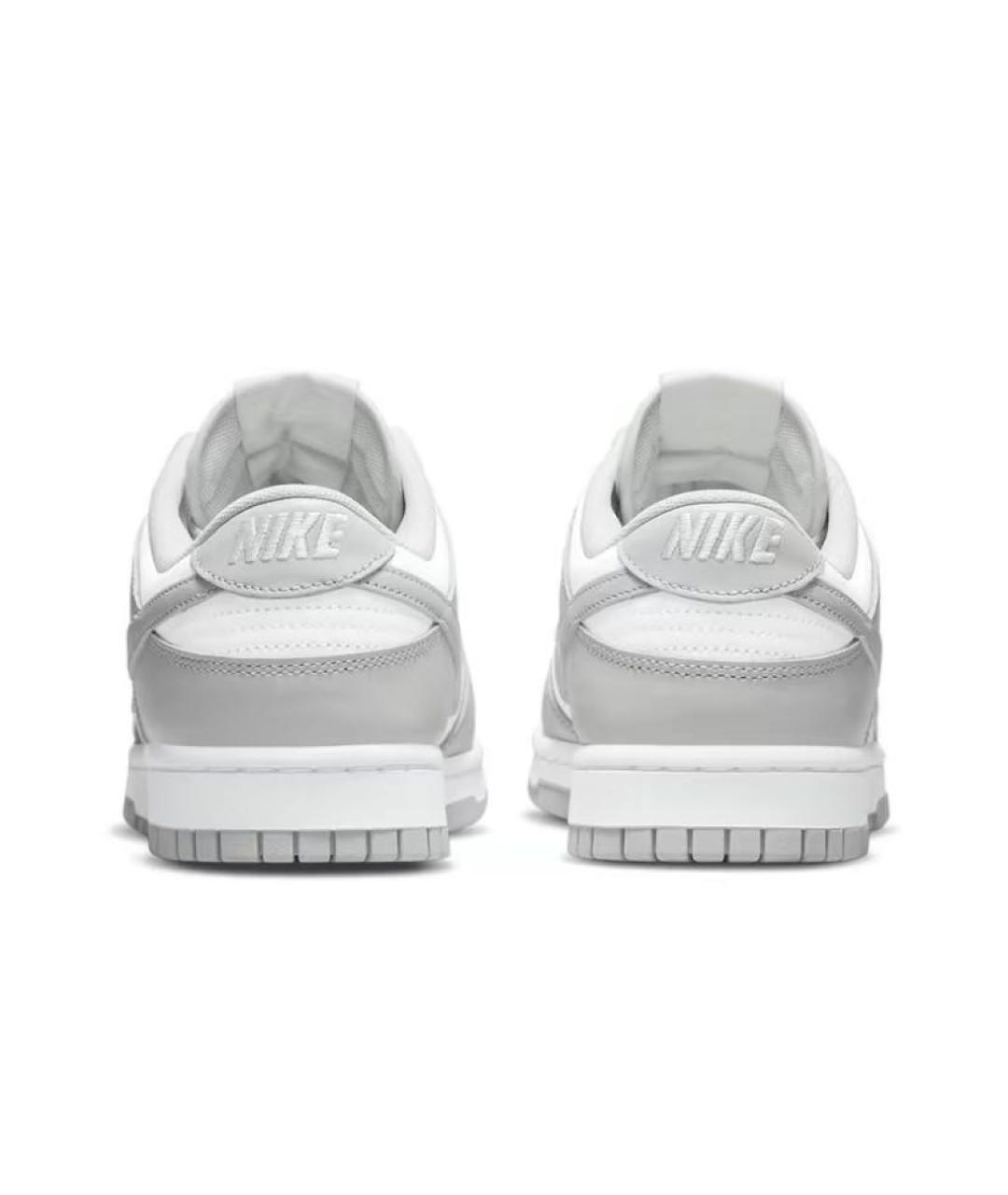 NIKE Серебряные кожаные кроссовки, фото 4