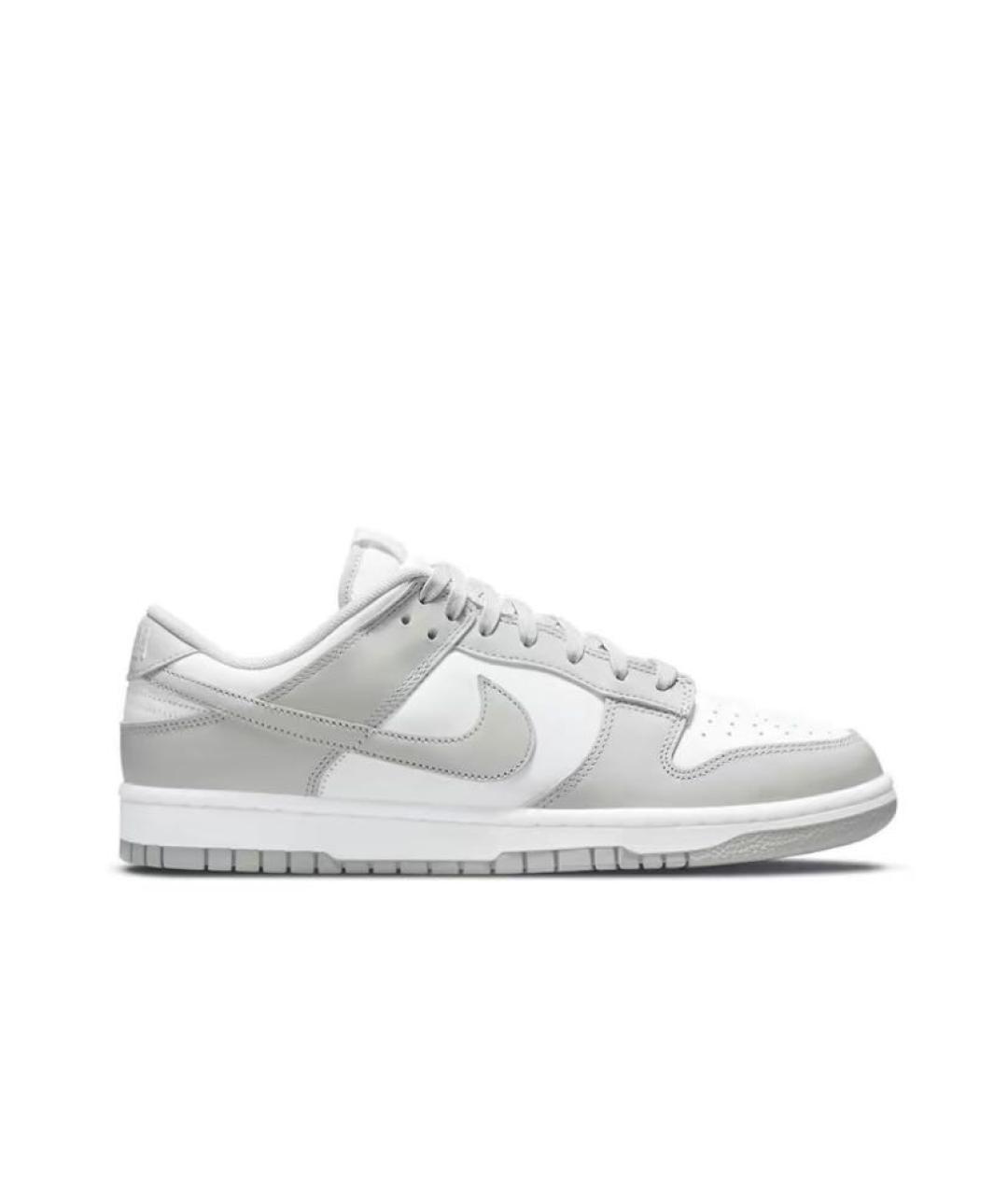 NIKE Серебряные кожаные кроссовки, фото 7