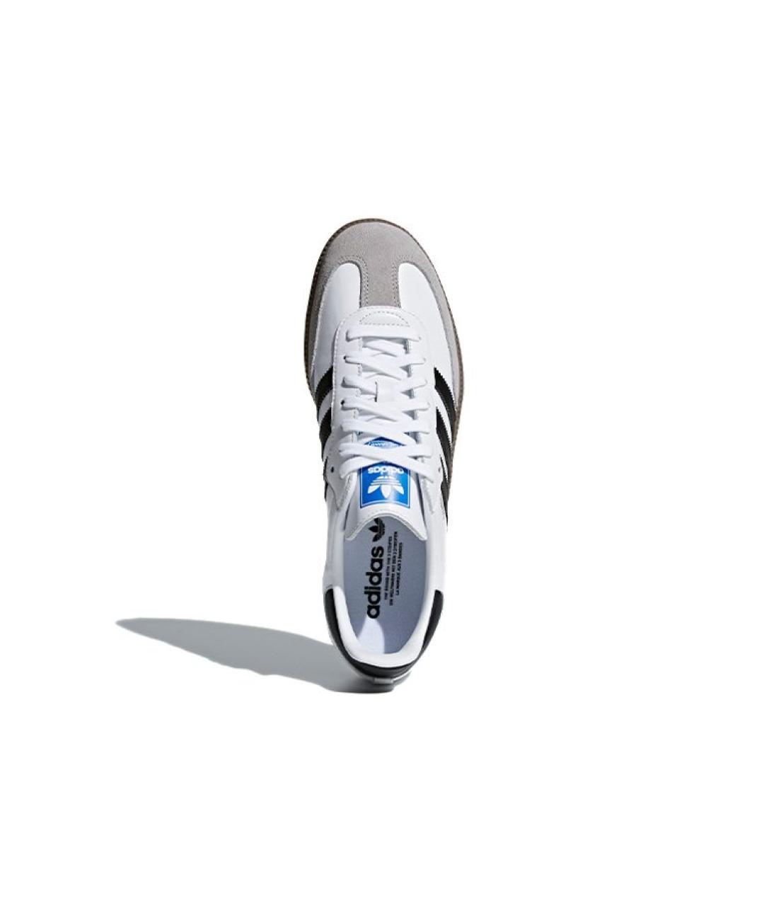 ADIDAS Белые кожаные низкие кроссовки / кеды, фото 3