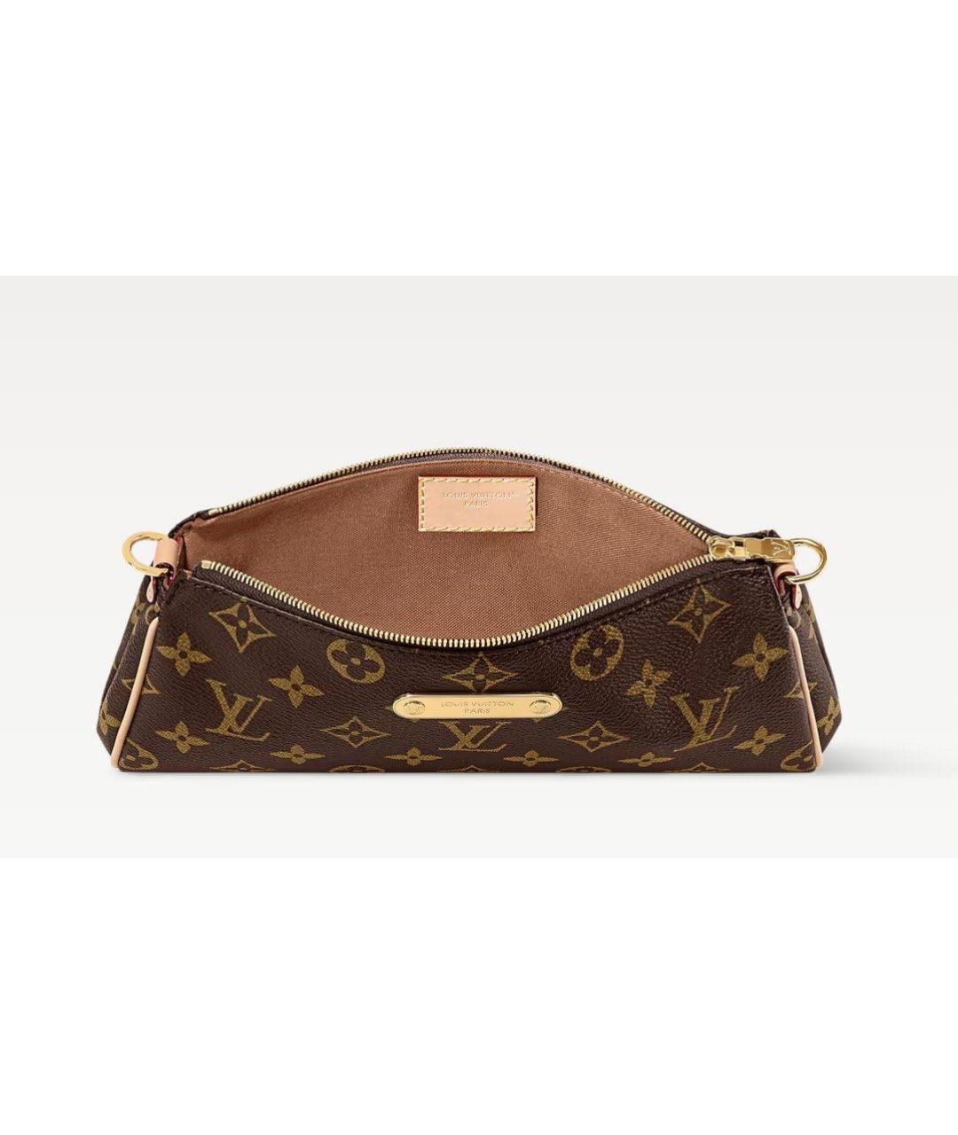 LOUIS VUITTON Коричневая кожаная сумка с короткими ручками, фото 2