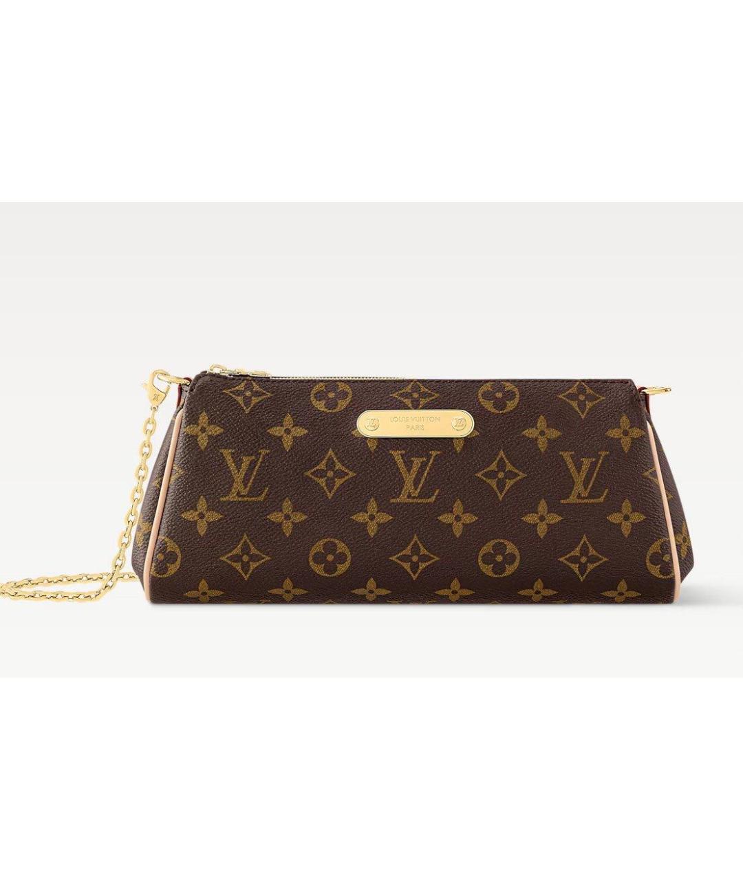 LOUIS VUITTON Коричневая кожаная сумка с короткими ручками, фото 4
