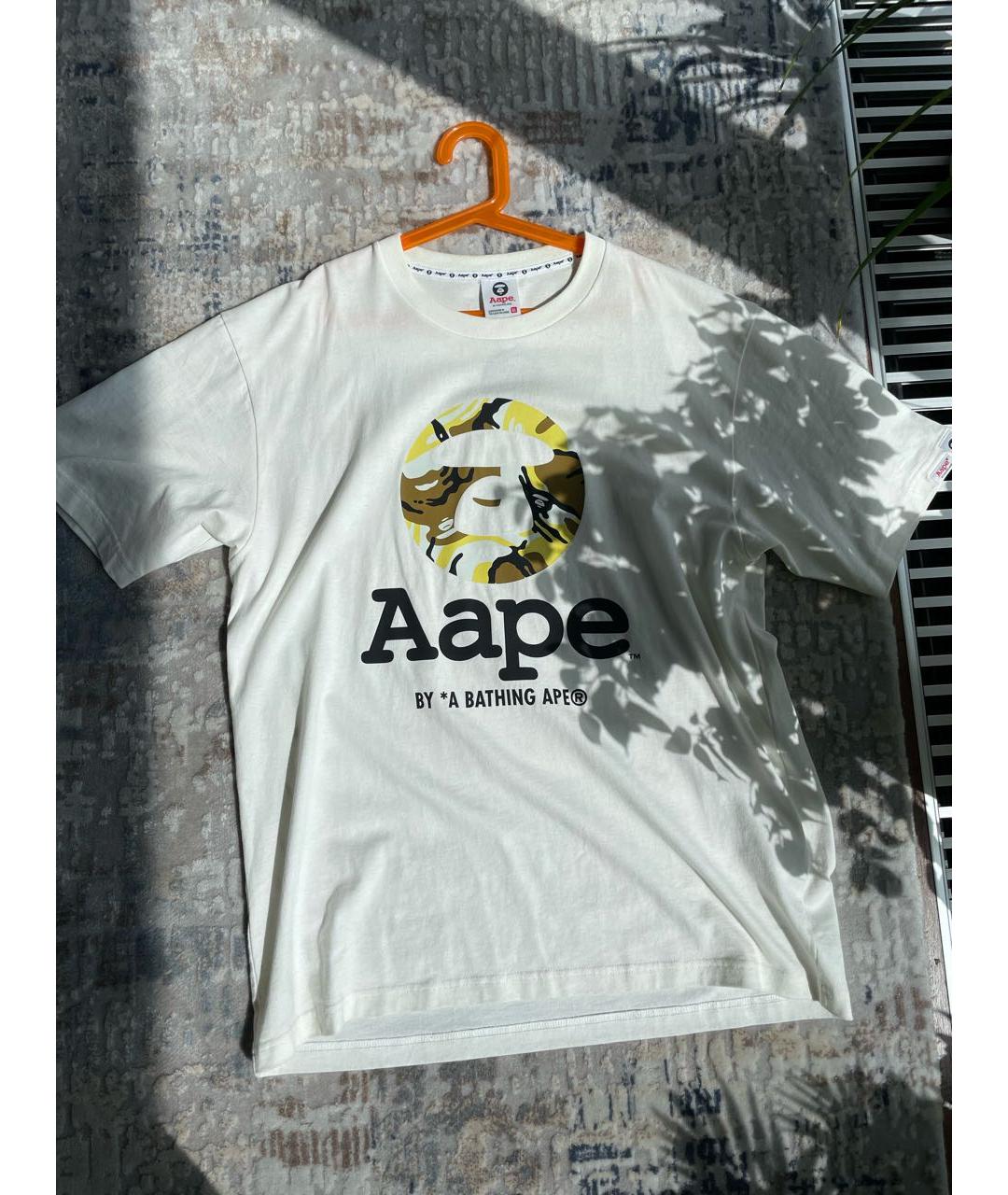 A BATHING APE Белая хлопковая майка, фото 2