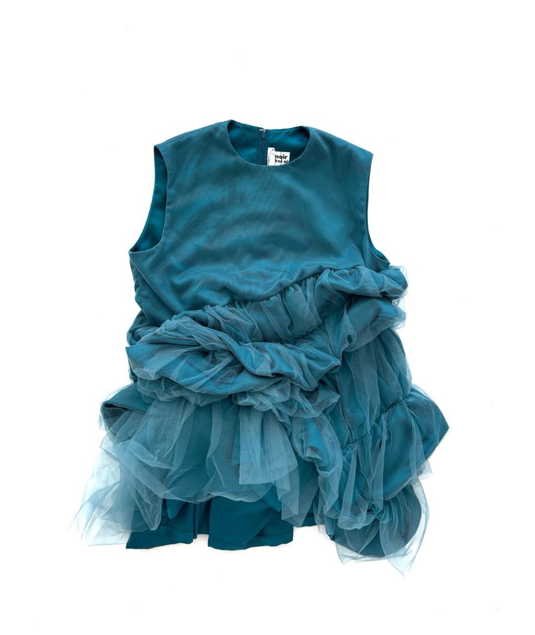 COMME DES GARÇONS Синее атласное платье, фото 9