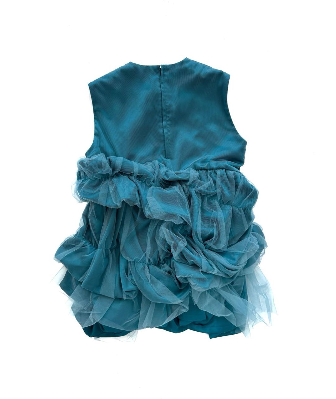 COMME DES GARÇONS Синее атласное платье, фото 6