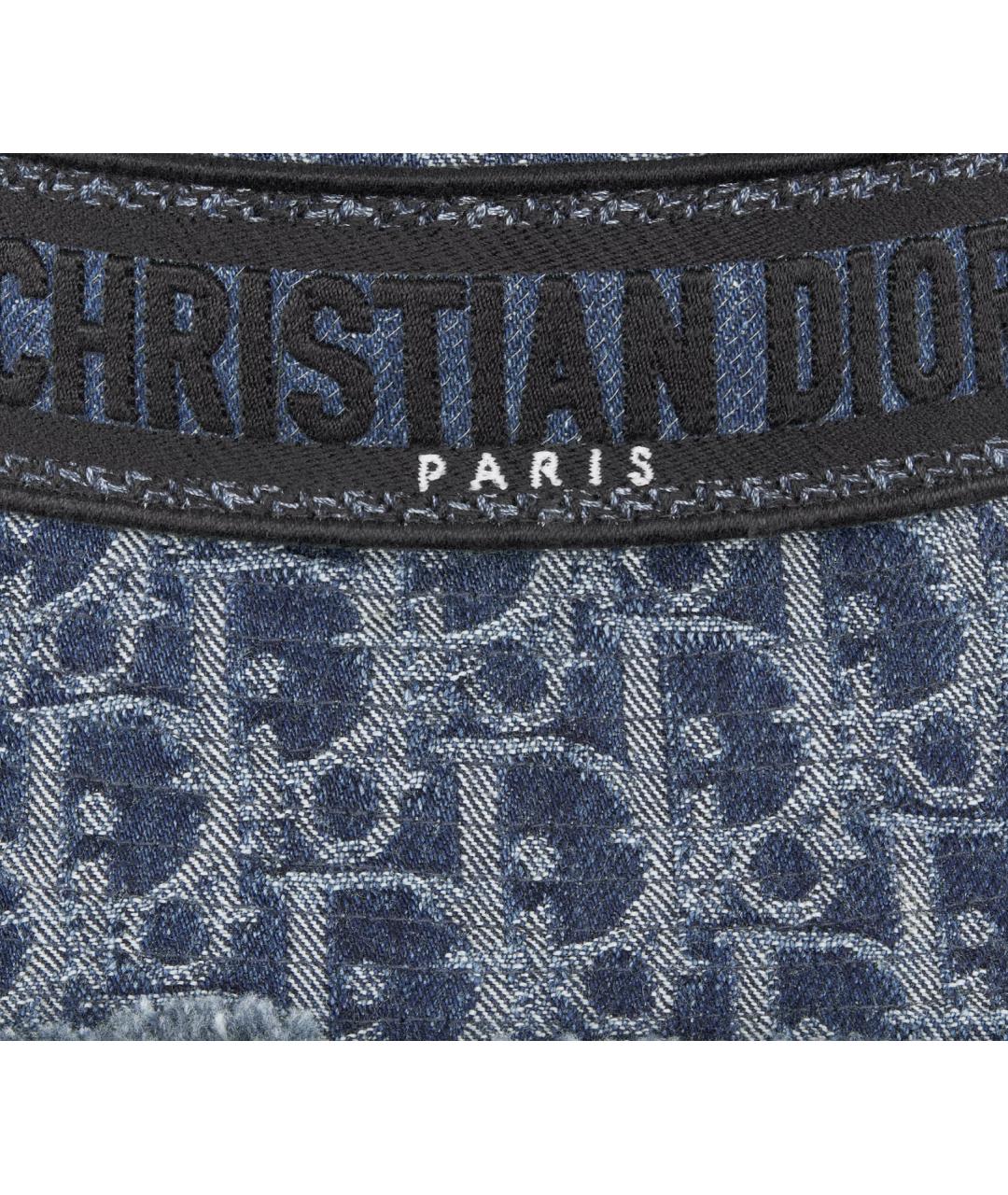 CHRISTIAN DIOR Синяя хлопковая панама, фото 4