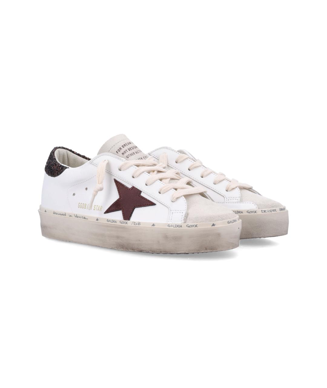 GOLDEN GOOSE DELUXE BRAND Белые кожаные кеды, фото 2