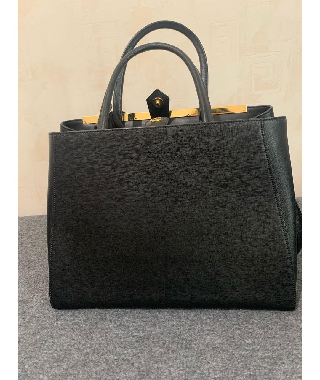 FENDI Черная кожаная сумка через плечо, фото 4