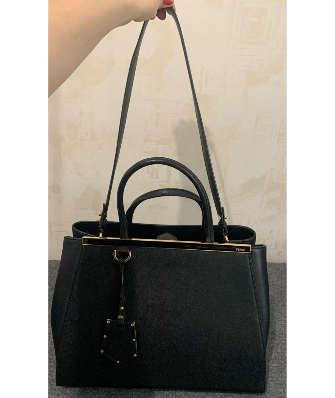 FENDI Черная кожаная сумка через плечо, фото 2