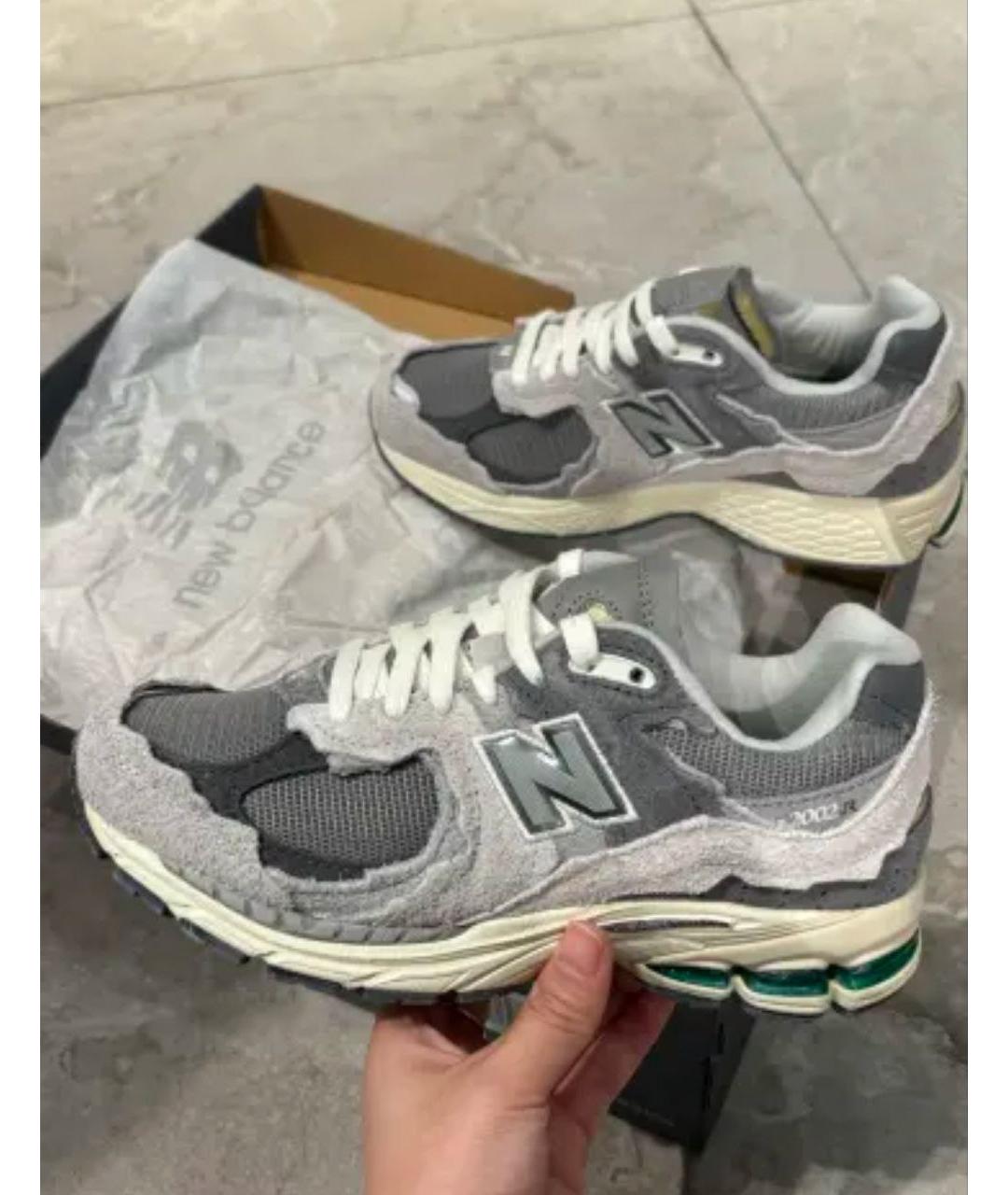 NEW BALANCE Серые низкие кроссовки / кеды, фото 4