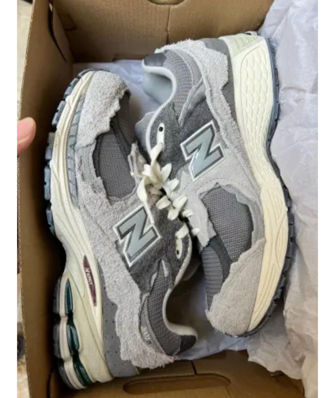 NEW BALANCE Серые низкие кроссовки / кеды, фото 3