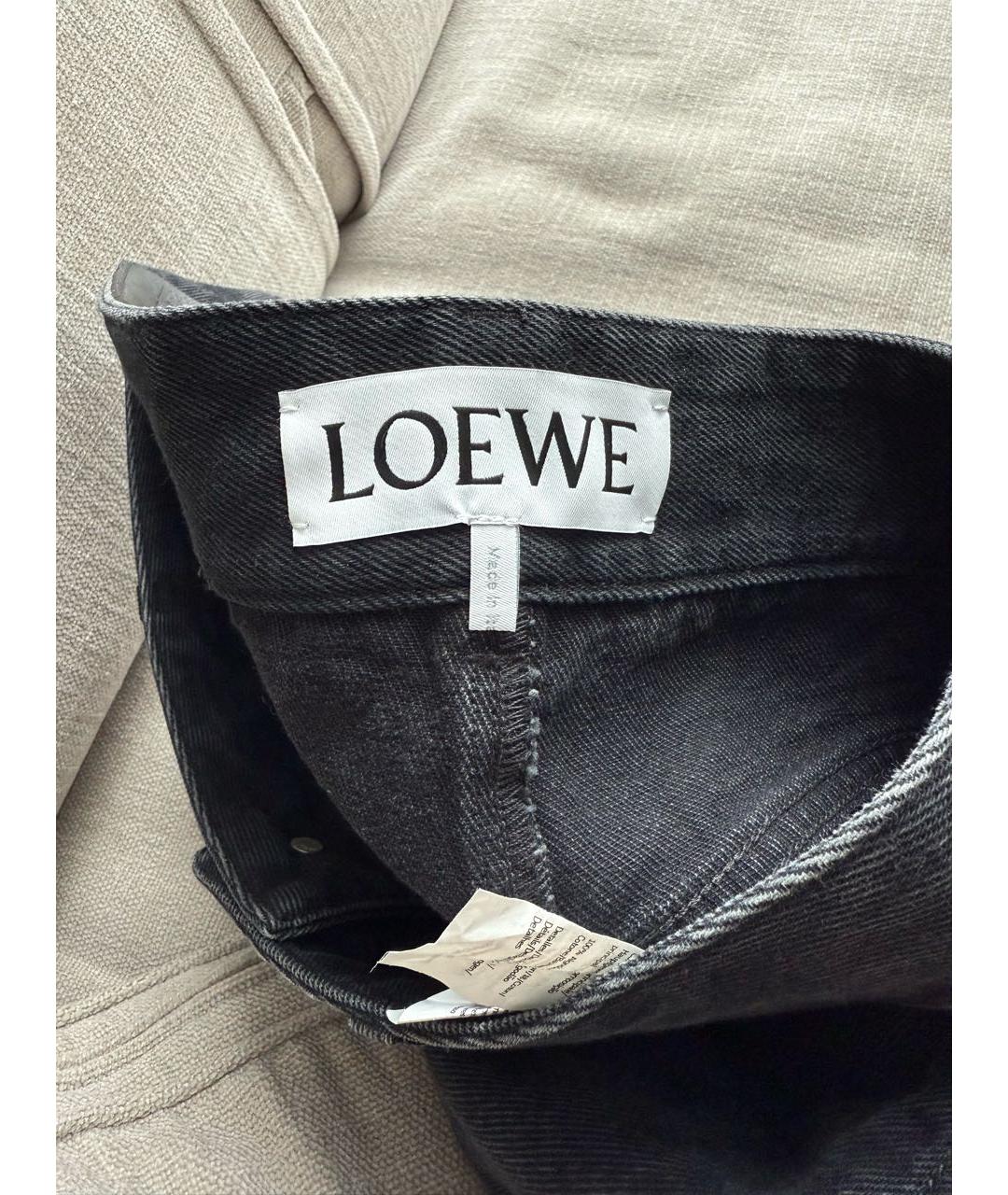 LOEWE Черные прямые джинсы, фото 4
