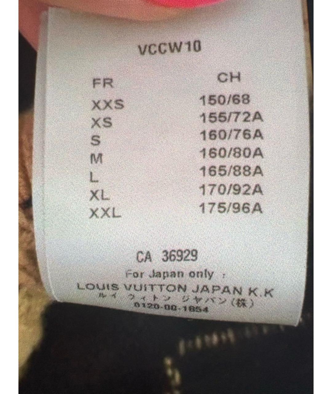 LOUIS VUITTON Коричневый шерстяной джемпер / свитер, фото 3