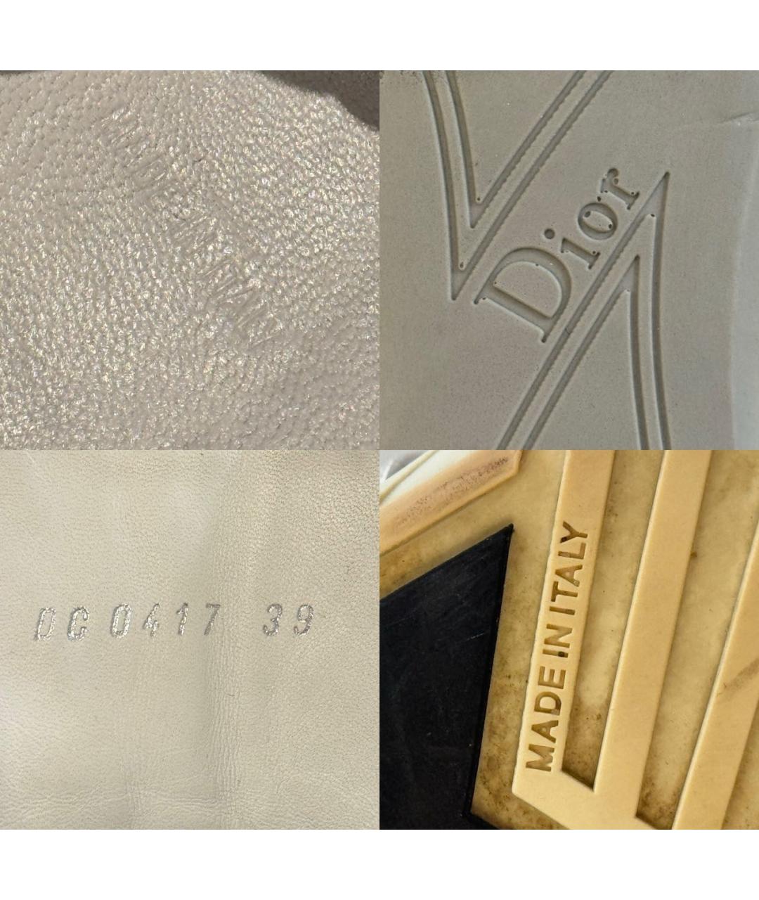 CHRISTIAN DIOR Белые кожаные кроссовки, фото 7