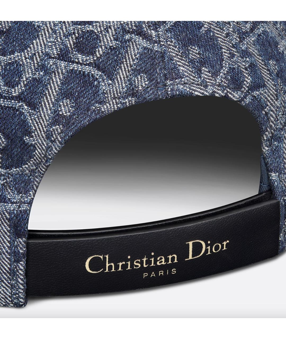 CHRISTIAN DIOR Синяя хлопковая кепка, фото 3
