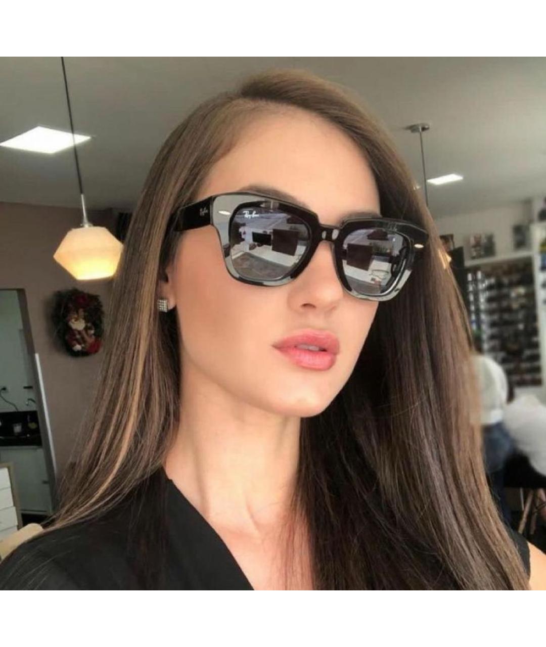 RAY BAN Черные солнцезащитные очки, фото 6