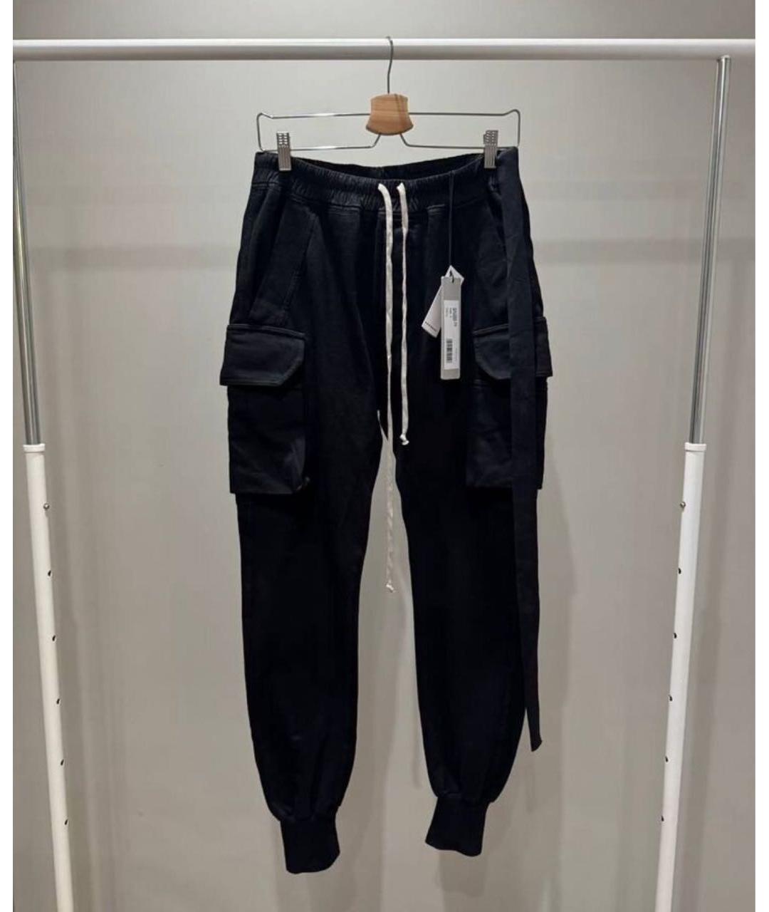 RICK OWENS Черные повседневные брюки, фото 5