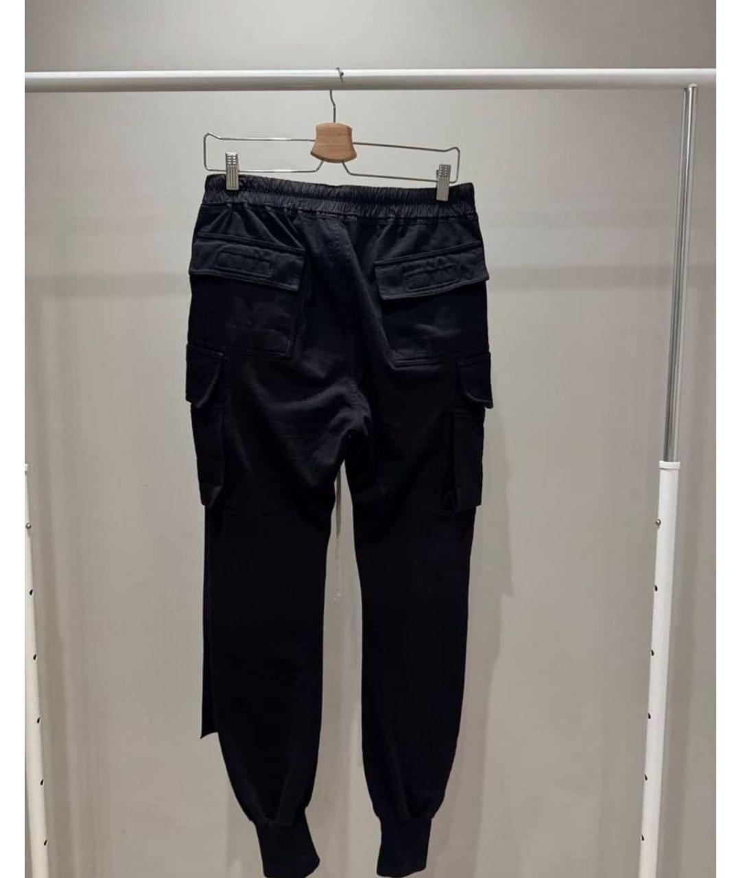 RICK OWENS Черные повседневные брюки, фото 2
