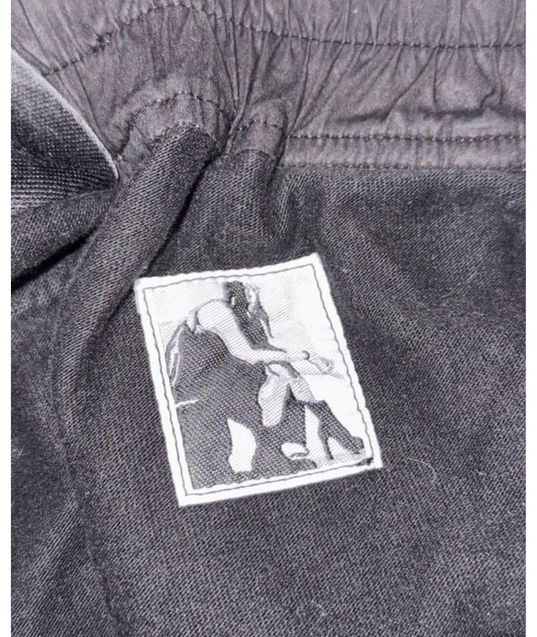 RICK OWENS Черные повседневные брюки, фото 3