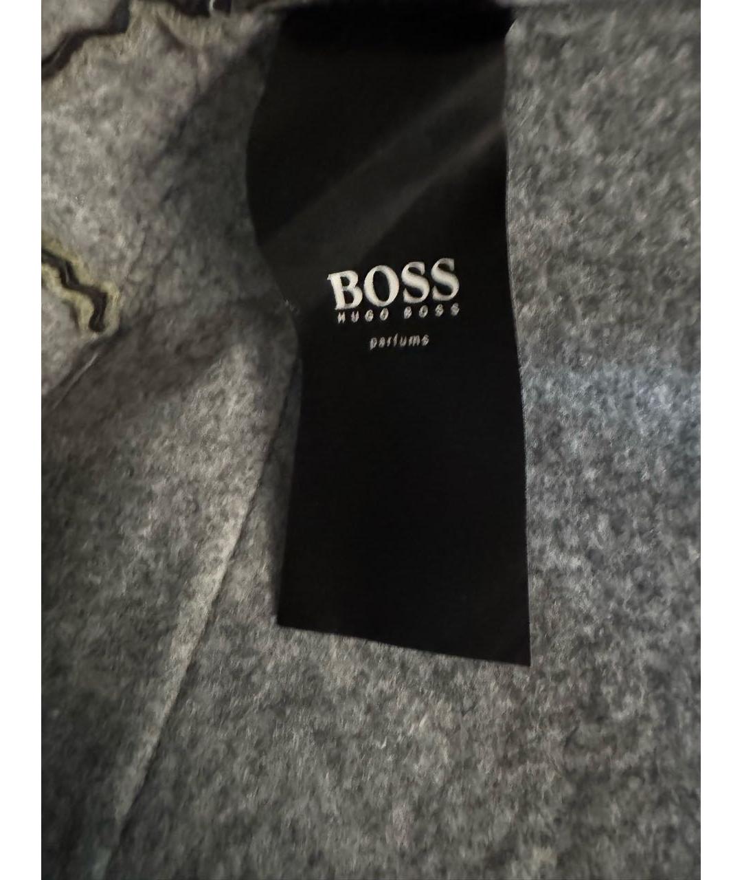 HUGO BOSS Серая синтетическая сумка тоут, фото 5