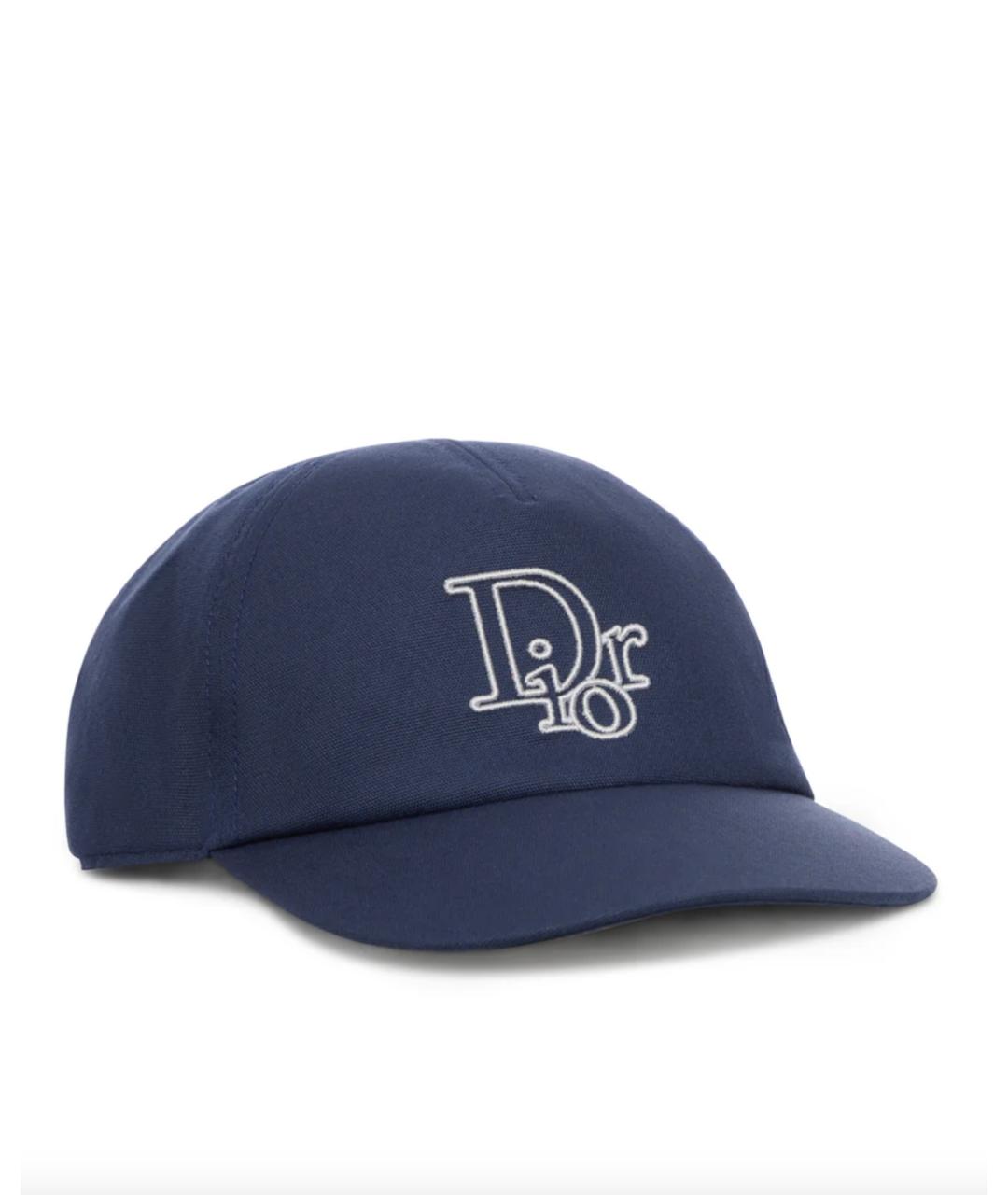 CHRISTIAN DIOR Синяя хлопковая кепка, фото 2