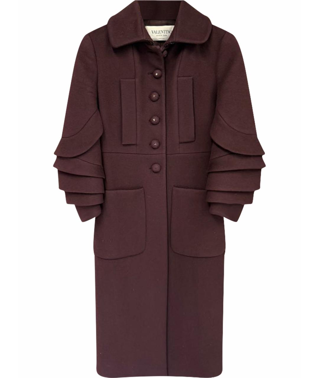 VALENTINO Бордовое пальто, фото 1