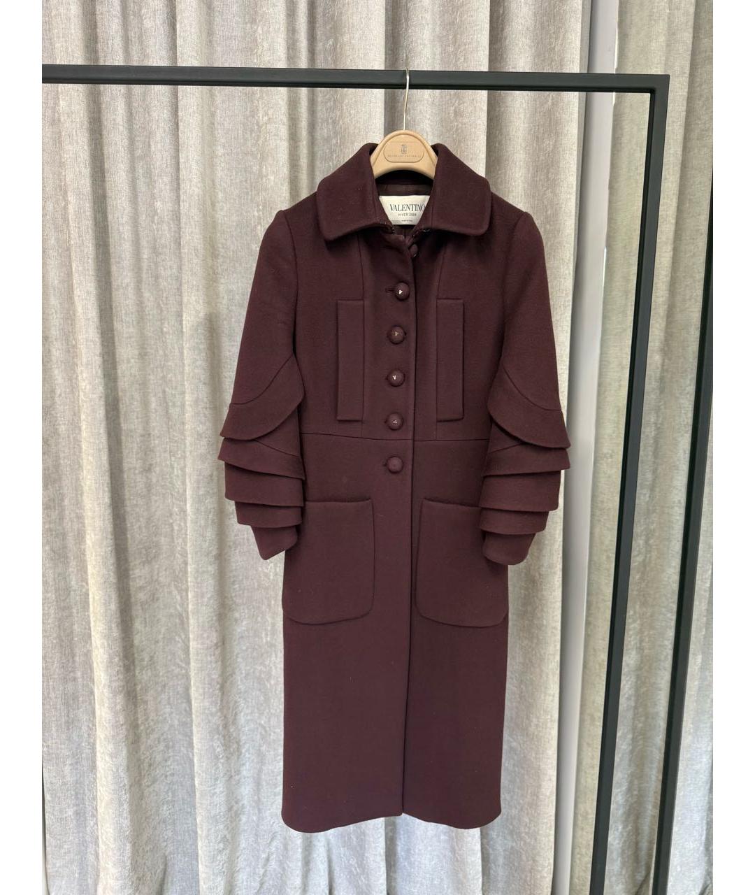 VALENTINO Бордовое пальто, фото 4