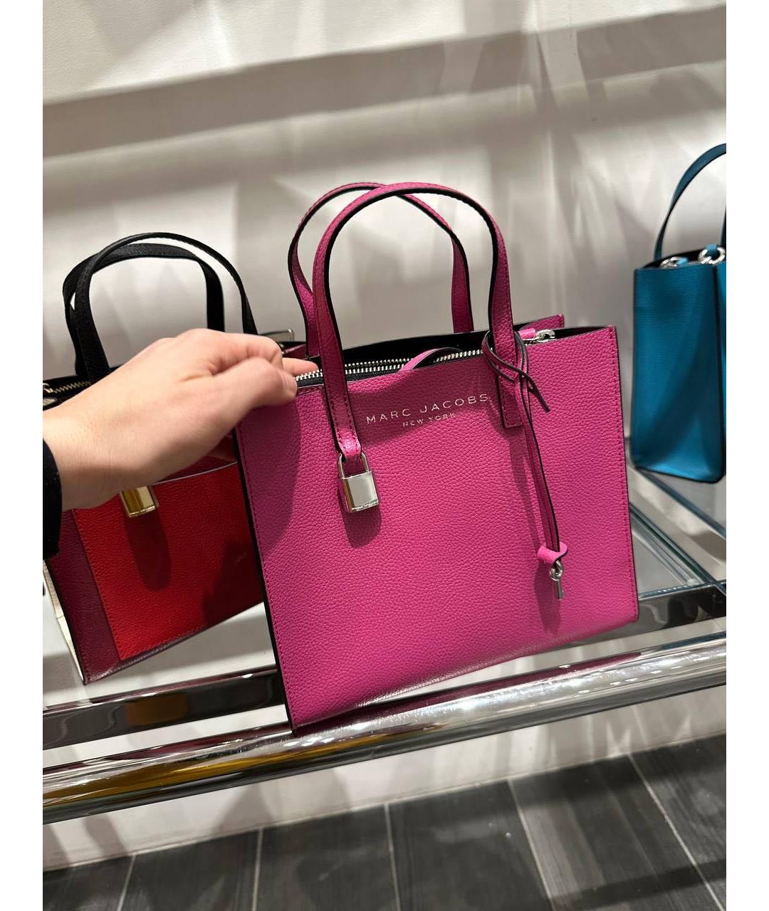 MARC JACOBS Фуксия кожаная сумка через плечо, фото 7