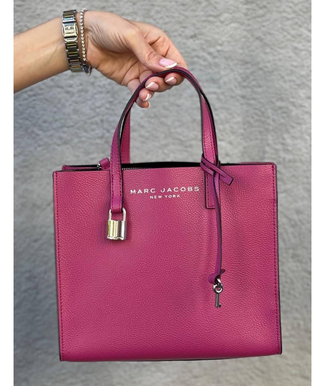 MARC JACOBS Фуксия кожаная сумка через плечо, фото 6