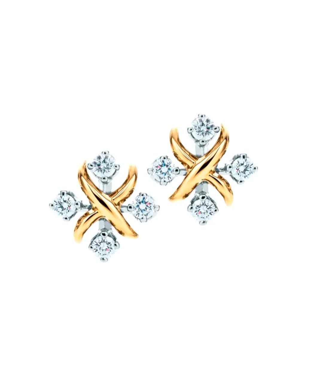 TIFFANY&CO Золотые серьги из желтого золота, фото 2